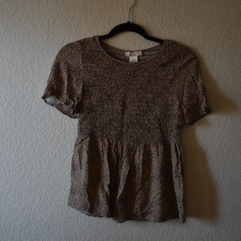 Cheetah Print Blouse